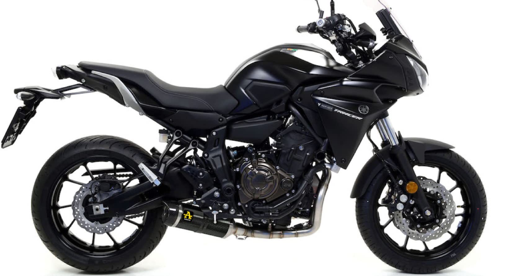 ARROW 71655KZ+71817MK Yamaha MT-07 (14/20) Full Exhaust System "Competition Evo Thunder" (carbon) – Accessories in the 2WheelsHero Motorcycle Aftermarket Accessories and Parts Online Shop