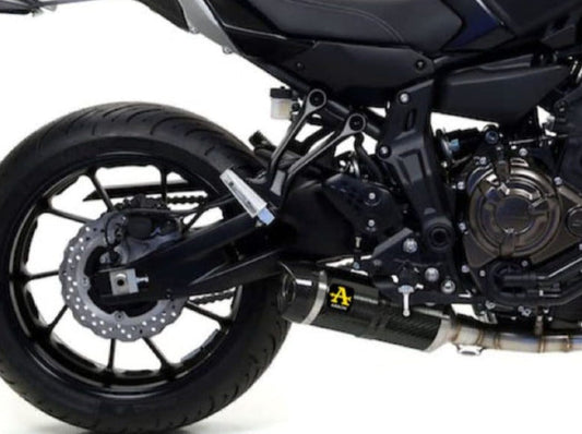 ARROW 71655KZ+71817MK Yamaha MT-07 (14/20) Full Exhaust System "Competition Evo Thunder" (carbon) – Accessories in the 2WheelsHero Motorcycle Aftermarket Accessories and Parts Online Shop