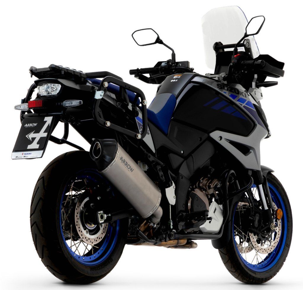 ARROW 72502SK Suzuki DL1050 V-Strom (2020+) Slip-on Exhaust "Sonora" (titanium) – Accessories in the 2WheelsHero Motorcycle Aftermarket Accessories and Parts Online Shop