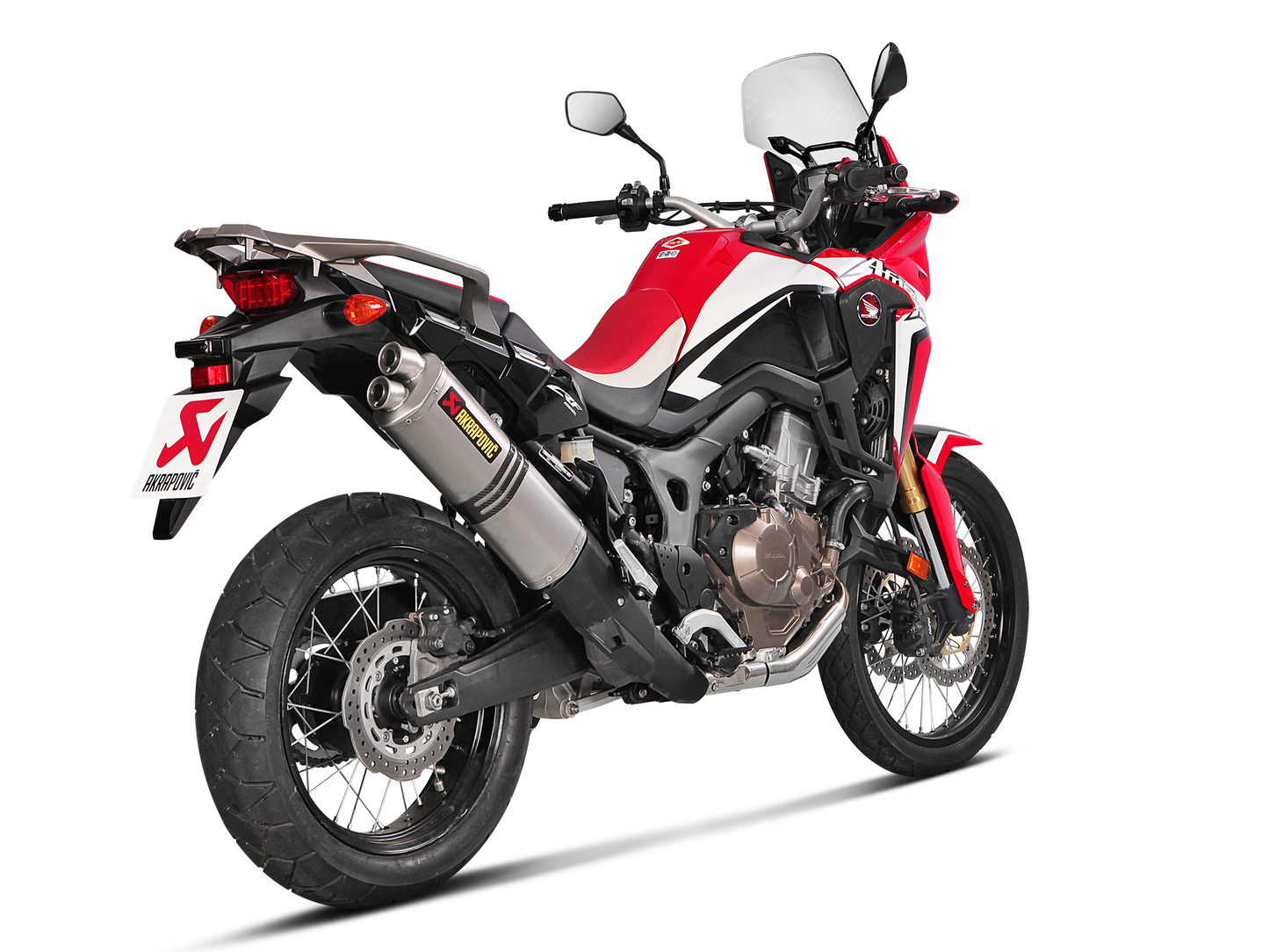 AKRAPOVIC S-H10SO22-HWT Honda CRF1000L Africa Twin/  Adventure Sports (2019+) Slip-on Exhaust (titanium) – Accessories in the 2WheelsHero Motorcycle Aftermarket Accessories and Parts Online Shop
