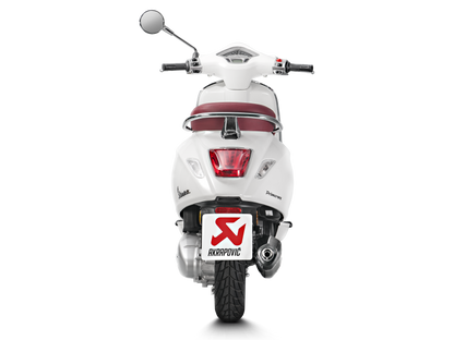 AKRAPOVIC S-VE125R2-HZBL Vespa Primavera / Sprint 3V (2020+) Exhaust System "Racing Line"(SS) – Accessories in the 2WheelsHero Motorcycle Aftermarket Accessories and Parts Online Shop