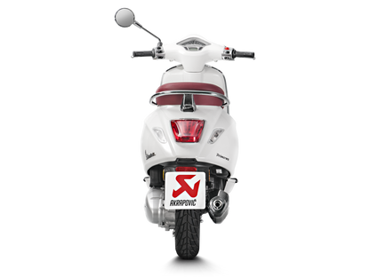 AKRAPOVIC S-VE125R2-HZBL Vespa Primavera 150ie 3V (2020+) Exhaust System "Racing Line" (SS) – Accessories in the 2WheelsHero Motorcycle Aftermarket Accessories and Parts Online Shop