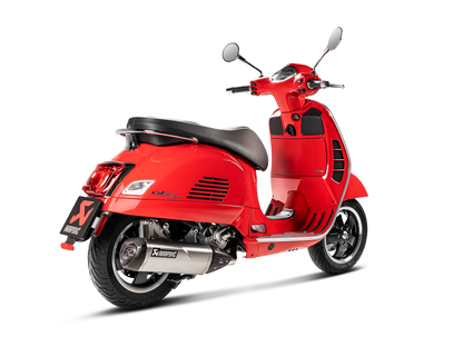 AKRAPOVIC S-VE3SO9-HRSS Vespa GTS 125 / 250 / 300 Slip-On Exhaust (SS) – Accessories in the 2WheelsHero Motorcycle Aftermarket Accessories and Parts Online Shop