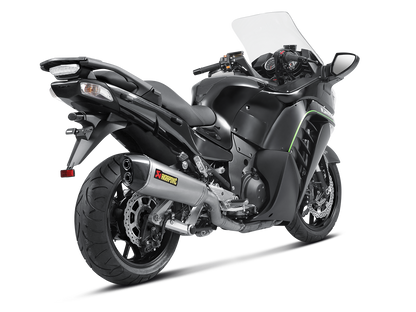 AKRAPOVIC S-K14SO5-HZAAT Kawasaki 1400 GTR / Concours 14 (2017+) Slip-on Exhaust (titanium) – Accessories in the 2WheelsHero Motorcycle Aftermarket Accessories and Parts Online Shop