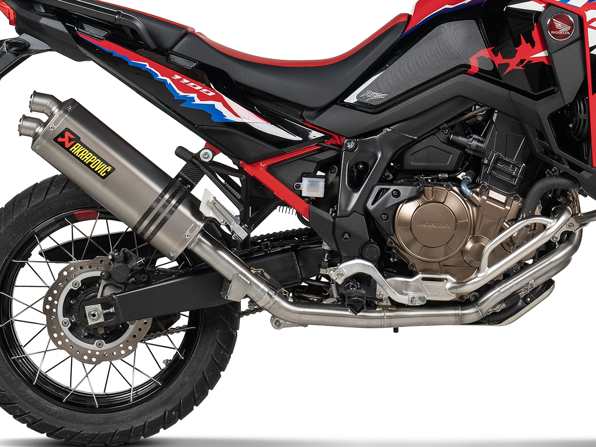 AKRAPOVIC S-H11R4-WT Honda CRF1100L Africa Twin Adventure Sports (2025+) Exhaust System "Racing Line" (titanium) – Accessories in the 2WheelsHero Motorcycle Aftermarket Accessories and Parts Online Shop