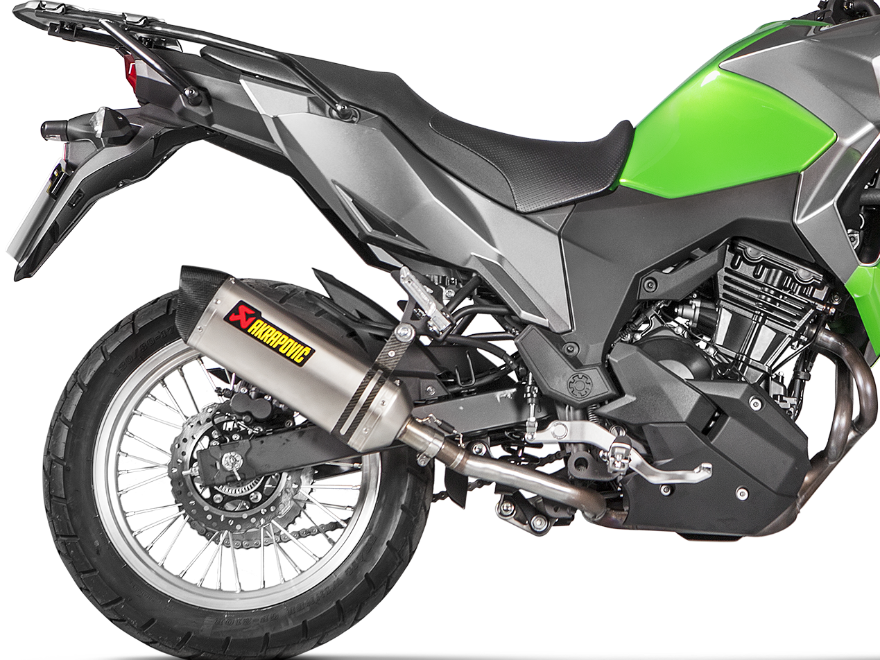 AKRAPOVIC S-K3SO2-HZT Kawasaki KLE 250 / 300 Versys-X (2020+) Slip-On Exhaust (titanium) – Accessories in the 2WheelsHero Motorcycle Aftermarket Accessories and Parts Online Shop