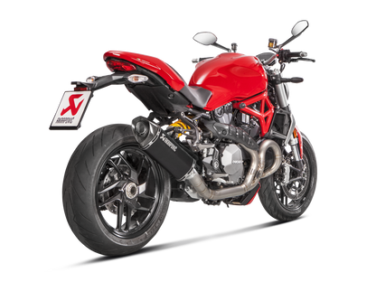 AKRAPOVIC S-D12SO8-RTBL Ducati Monster 1200 / 821 Titanium Slip-on Exhaust – Accessories in the 2WheelsHero Motorcycle Aftermarket Accessories and Parts Online Shop
