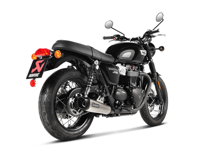 AKRAPOVIC S-T12SO4-HCQT Triumph Bonneville T100 (2020+) Slip-On Exhaust (titanium) – Accessories in the 2WheelsHero Motorcycle Aftermarket Accessories and Parts Online Shop