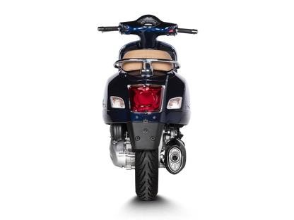 AKRAPOVIC S-VE3SO10-HZDFBL Vespa GTS Super 300 / Sei Giorni / Tech (2021+) Slip-On Exhaust (SS) – Accessories in the 2WheelsHero Motorcycle Aftermarket Accessories and Parts Online Shop