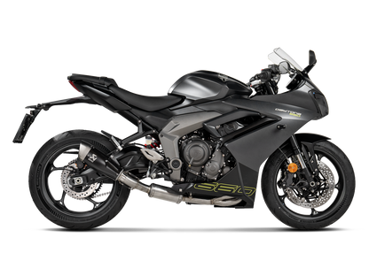 AKRAPOVIC S-T6R2-CQTBL Triumph 660 Daytona / Tiger Sport / Trident Full Exhaust System "Racing Line" (titanium) – Accessories in the 2WheelsHero Motorcycle Aftermarket Accessories and Parts Online Shop