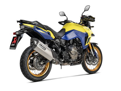 AKRAPOVIC S-S8SO1-HAFT Suzuki V-STROM 800DE (2025+) Slip-On Exhaust (titanium) – Accessories in the 2WheelsHero Motorcycle Aftermarket Accessories and Parts Online Shop