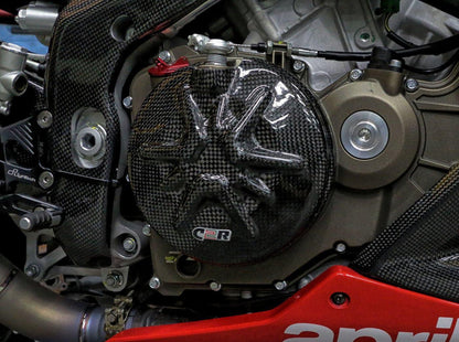 CARBON2RACE Aprilia Tuono V4 (11/24) Carbon Clutch Cover Protection – Accessories in the 2WheelsHero Motorcycle Aftermarket Accessories and Parts Online Shop