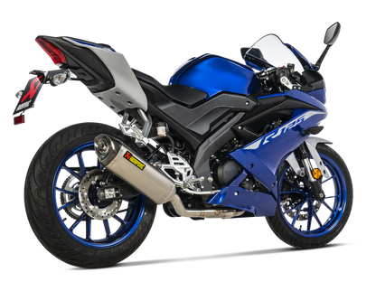 AKRAPOVIC S-Y125R8-HZT Yamaha MT-125 / YZF-R125 / R15 (2021+) Exhaust System "Racing Line" (titanium) – Accessories in the 2WheelsHero Motorcycle Aftermarket Accessories and Parts Online Shop