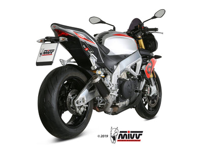 MIVV A.012 Aprilia TuonoV4 1100(18/20) Slip-on Exhaust "MK3" (black; not approved) – Accessories in the 2WheelsHero Motorcycle Aftermarket Accessories and Parts Online Shop