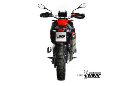 MIVV A.017 Aprilia Tuareg 660 (2022+) Slip-on Exhaust "Speed Edge" (Titanium; approved) – Accessories in the 2WheelsHero Motorcycle Aftermarket Accessories and Parts Online Shop
