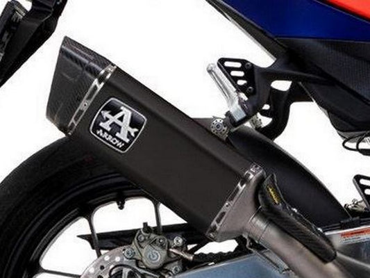 ARROW 71003PTN Aprilia RSV4 / Tuono V4 (2021+) Titanium Slip-on Exhaust "Pista" (racing; black) – Accessories in the 2WheelsHero Motorcycle Aftermarket Accessories and Parts Online Shop