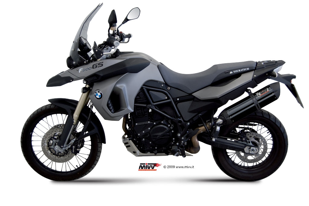 MIVV B.007 BMW F 800 GS (08/18) Slip-on Exhaust "Suono" (black; approved) – Accessories in the 2WheelsHero Motorcycle Aftermarket Accessories and Parts Online Shop