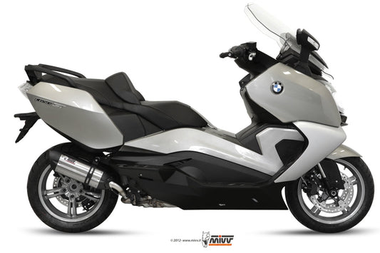 MIVV B.013 BMW C 650 GT (12/16) Slip-on Exhaust "Suono" (stainless steel; approved) – Accessories in the 2WheelsHero Motorcycle Aftermarket Accessories and Parts Online Shop