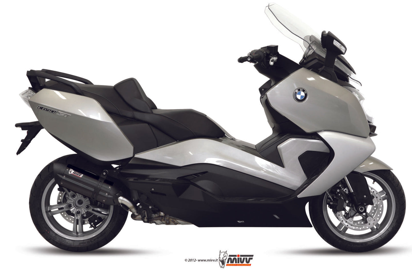 MIVV B.013 BMW C 650 GT (12/16) Slip-on Exhaust "Suono" (black; approved) – Accessories in the 2WheelsHero Motorcycle Aftermarket Accessories and Parts Online Shop