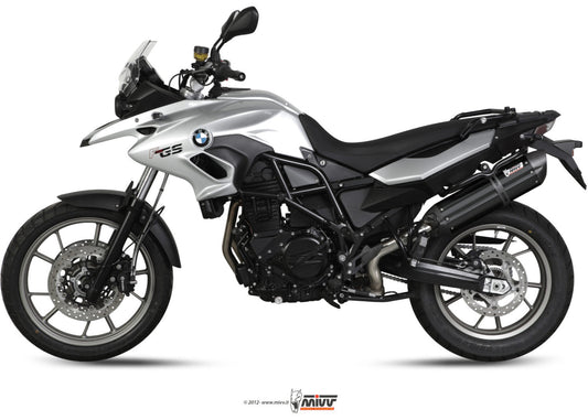MIVV B.014 BMW F 700 GS (12/17) Slip-on Exhaust "Suono" (black; approved) – Accessories in the 2WheelsHero Motorcycle Aftermarket Accessories and Parts Online Shop