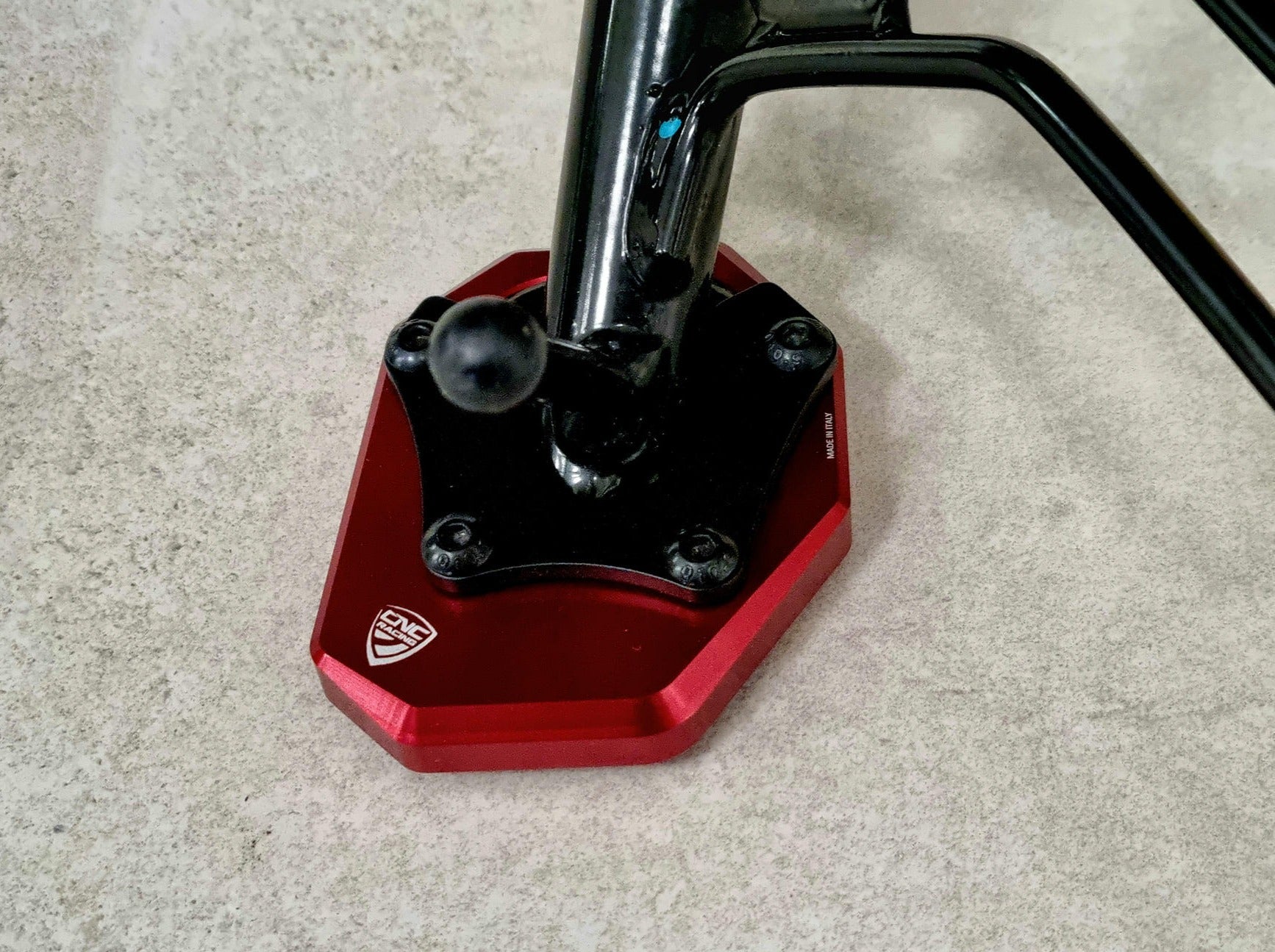 BM601 - CNC RACING Moto Guzzi V85 TT (2021+) Kickstand Pad – Accessories in the Motoraider Motorcycle Aftermarket Accessories and Parts Online Shop
