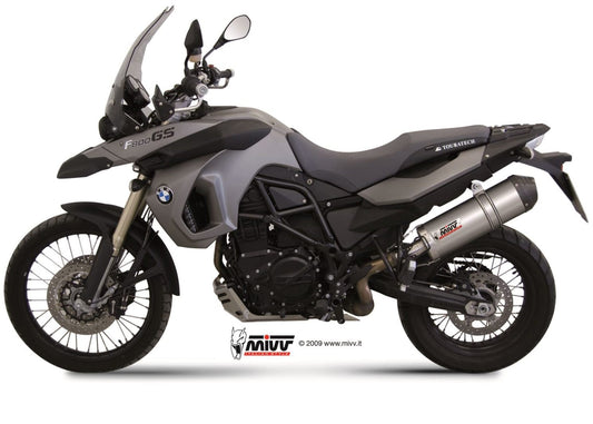 MIVV B.007 BMW F 800 GS (08/18) Slip-on Exhaust "Oval" (titanium+carbon cap; approved) – Accessories in the 2WheelsHero Motorcycle Aftermarket Accessories and Parts Online Shop