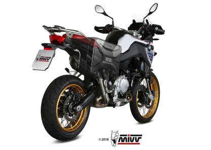 MIVV B.033 BMW F 850 GS (2018+) Slip-on Exhaust "Suono" (black; approved) – Accessories in the 2WheelsHero Motorcycle Aftermarket Accessories and Parts Online Shop