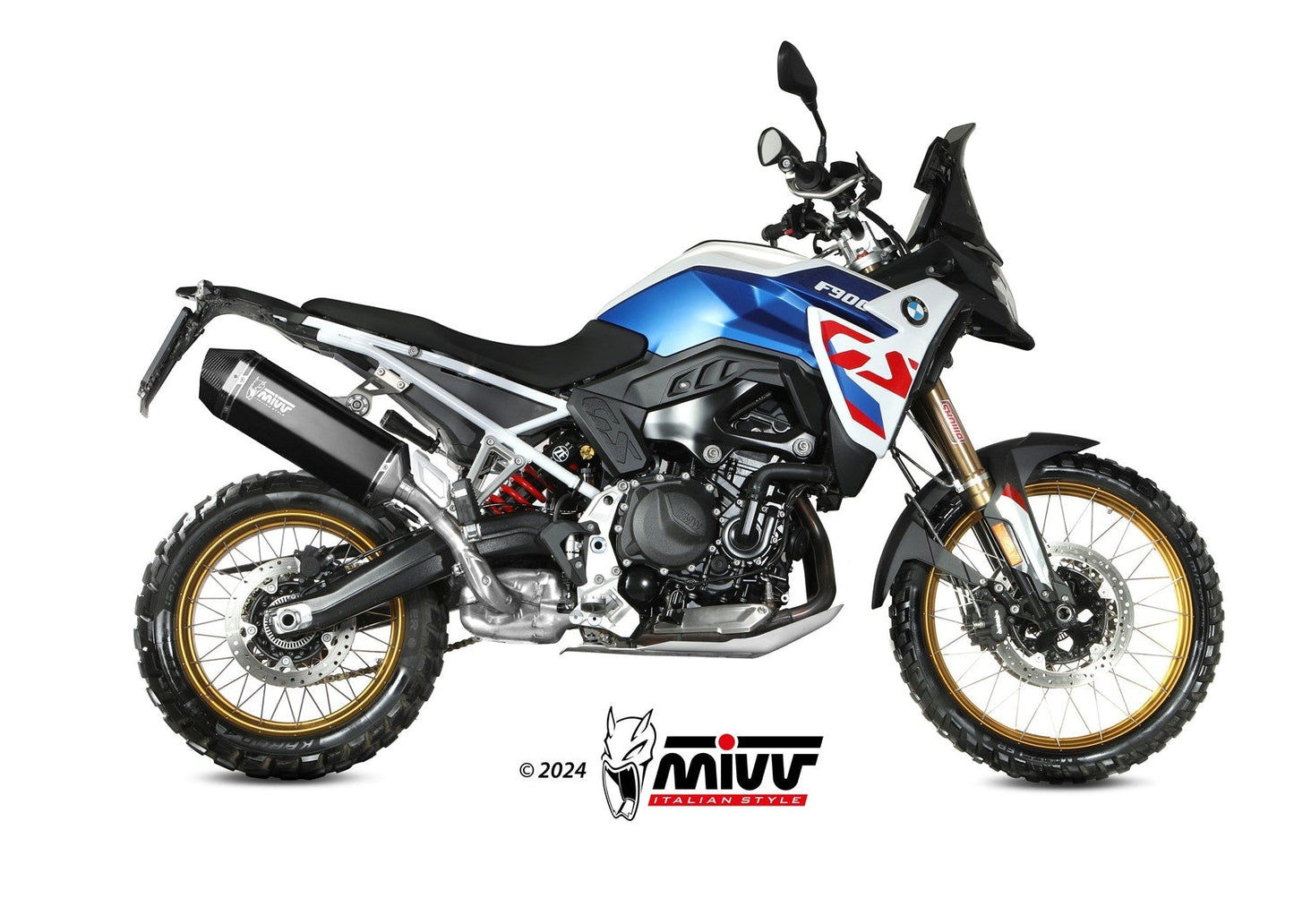 MIVV B.043 BMW F 900 GS (2024+) Slip-on Exhaust "Speed Edge" (black; approved) – Accessories in the 2WheelsHero Motorcycle Aftermarket Accessories and Parts Online Shop