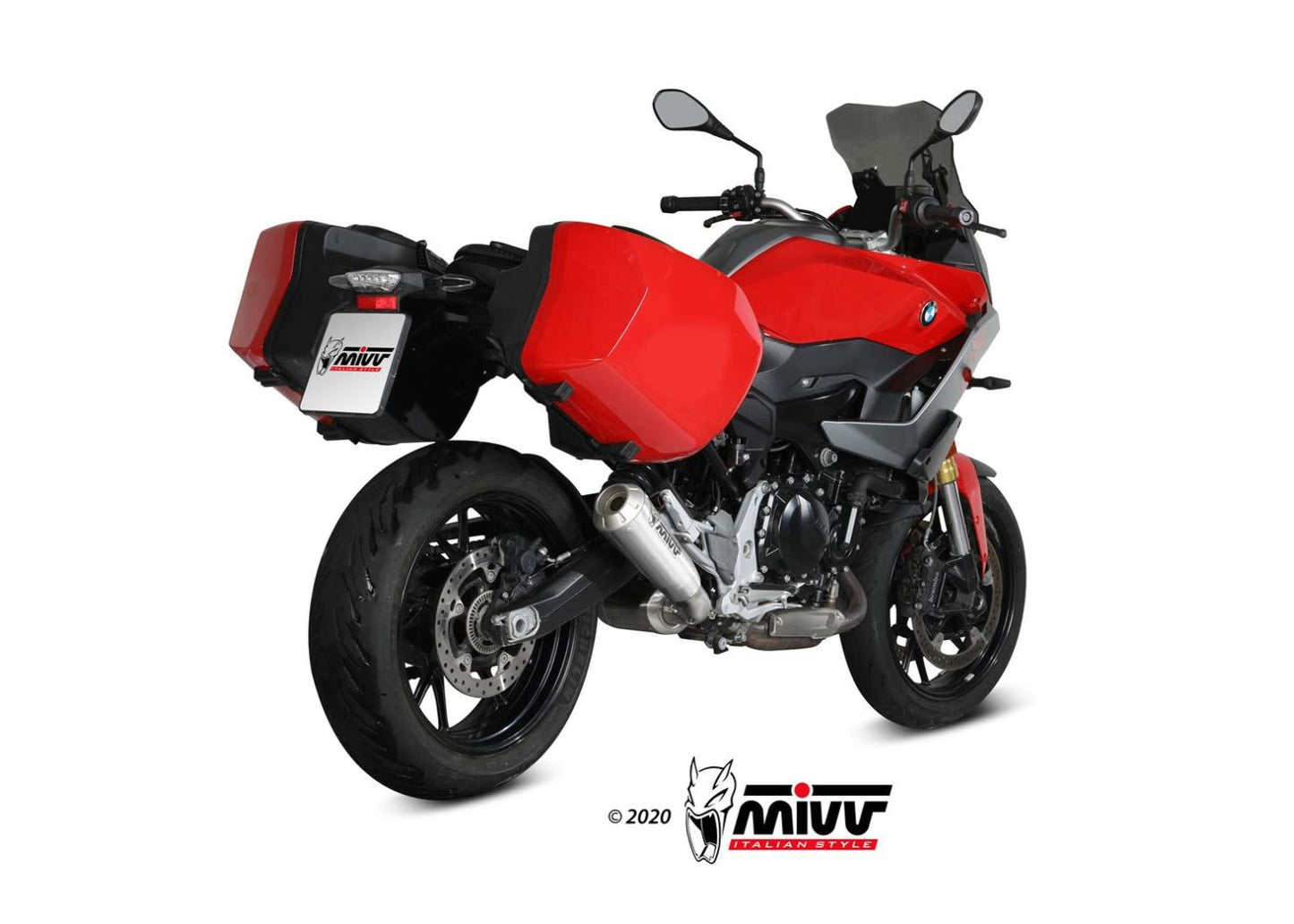 MIVV B.037 BMW F 900 XR (20/24) Slip-on Exhaust "X-M1" (titanium; approved) – Accessories in the 2WheelsHero Motorcycle Aftermarket Accessories and Parts Online Shop