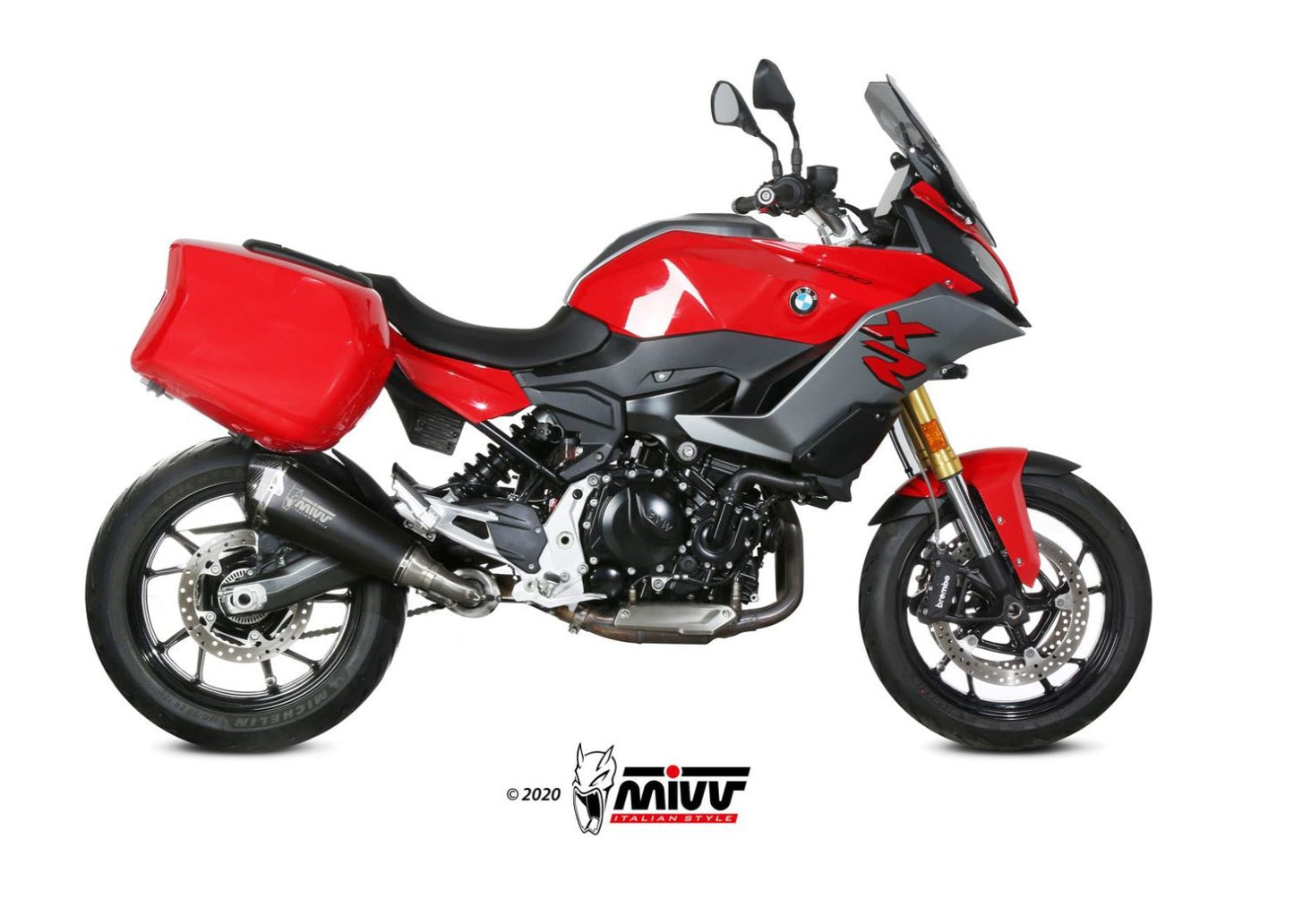 MIVV B.037 BMW F 900 XR (2025+) Slip-on Exhaust "Delta Race" (black; approved) – Accessories in the 2WheelsHero Motorcycle Aftermarket Accessories and Parts Online Shop