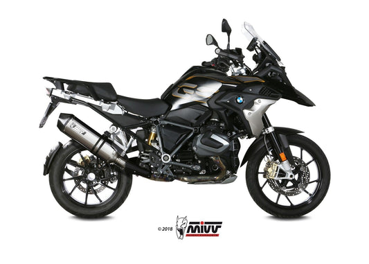 MIVV B.034 BMW R 1250 GS / Adventure (2019 + ) Slip-on Exhaust "Speed Edge" (titanium; approved) – Accessories in the 2WheelsHero Motorcycle Aftermarket Accessories and Parts Online Shop