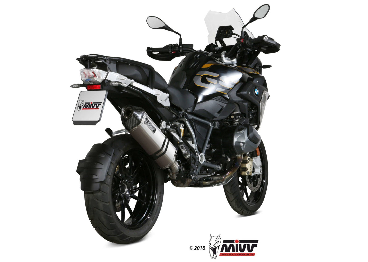 MIVV B.034 BMW R 1250 GS / Adventure (2019 + ) Slip-on Exhaust "Speed Edge" (titanium; approved) – Accessories in the 2WheelsHero Motorcycle Aftermarket Accessories and Parts Online Shop