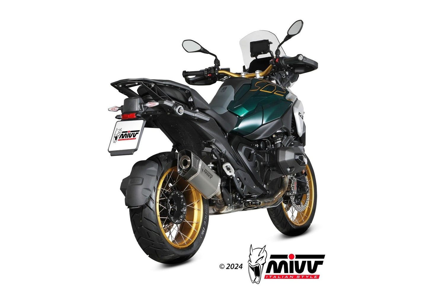 MIVV B.042 BMW R 1300 GS (2024 + ) Slip-on Exhaust "SR-1" (titanium; approved) – Accessories in the 2WheelsHero Motorcycle Aftermarket Accessories and Parts Online Shop