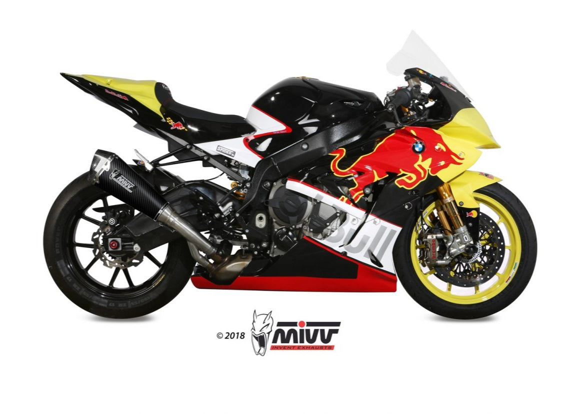 MIVV B.031 BMW S 1000 RR (2017 - 18) Slip-on Exhaust "Delta Race" (carbon; approved) – Accessories in the 2WheelsHero Motorcycle Aftermarket Accessories and Parts Online Shop