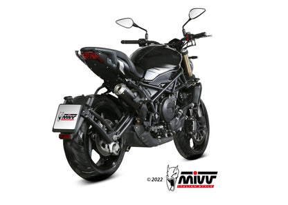 MIVV E.009 Benelli 752S (2019+) Slip-on Exhaust "X-M1" (black; approved) – Accessories in the 2WheelsHero Motorcycle Aftermarket Accessories and Parts Online Shop