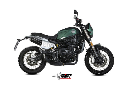 MIVV E.011 Benelli Leoncino 800 Trail (2022+) Slip-on Exhaust "X-M1" (black; approved) – Accessories in the 2WheelsHero Motorcycle Aftermarket Accessories and Parts Online Shop