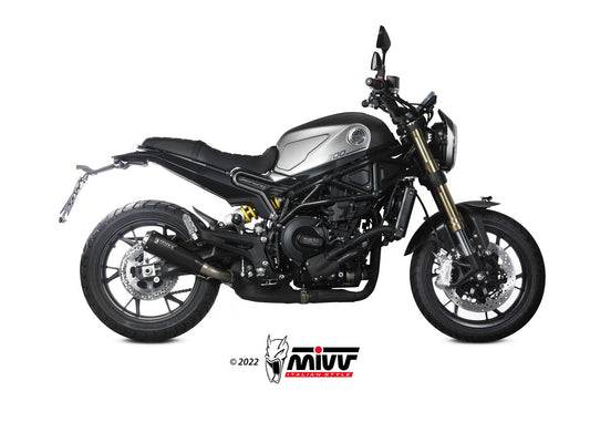 MIVV E.008 Benelli Leoncino 800 (2022+) Slip-on Exhaust "X-M1" (black; approved) – Accessories in the 2WheelsHero Motorcycle Aftermarket Accessories and Parts Online Shop