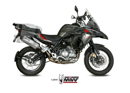 MIVV E.004 Benelli TRK 502X (2018+) Slip-on Exhaust "Speed Edge" (stainless steel; approved) – Accessories in the 2WheelsHero Motorcycle Aftermarket Accessories and Parts Online Shop