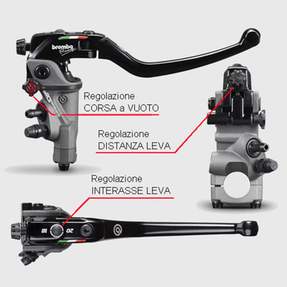 110C74010 - CNC Racing BREMBO Radial Brake Master Cylinder 19RCS "Corsa Corta" (18-20 mm ratio) – Accessories in the Motoraider Motorcycle Aftermarket Accessories and Parts Online Shop