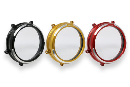 CA200 - CNC RACING Ducati Panigale 959 / 1299 / 1199 (12/19) Clear Clutch Cover (bi-color) – Accessories in the Motoraider Motorcycle Aftermarket Accessories and Parts Online Shop