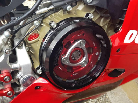 CA201 - CNC RACING Ducati Panigale (12/19) Clear Clutch Cover (with carbon inlay) – Accessories in the Motoraider Motorcycle Aftermarket Accessories and Parts Online Shop
