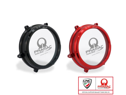 CA202PR - CNC RACING Ducati Panigale V2 / Streetfighter Clear Clutch Cover (Pramac edition) – Accessories in the Motoraider Motorcycle Aftermarket Accessories and Parts Online Shop