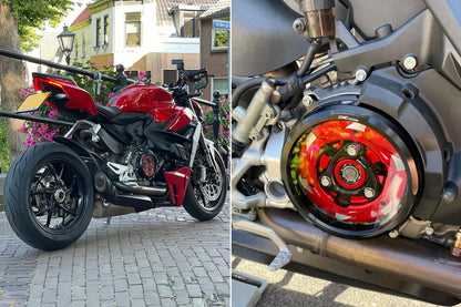 CA202 - CNC RACING Ducati Panigale V2 / Streetfighter Clear Clutch Cover – Accessories in the Motoraider Motorcycle Aftermarket Accessories and Parts Online Shop