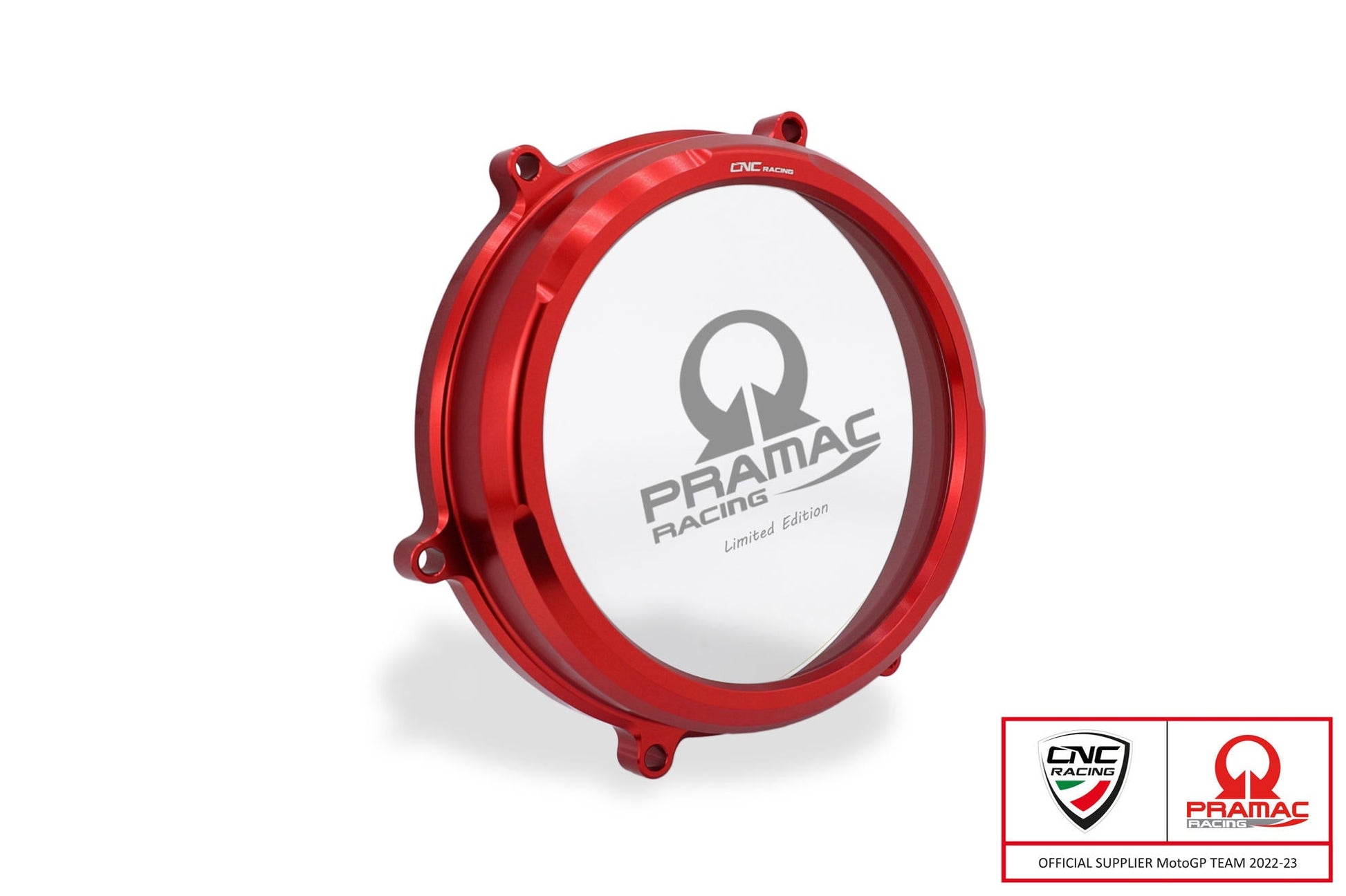 CA202PR - CNC RACING Ducati Panigale V2 / Streetfighter Clear Clutch Cover (Pramac edition) – Accessories in the Motoraider Motorcycle Aftermarket Accessories and Parts Online Shop