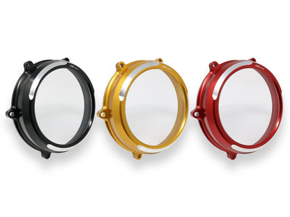 CA210S - CNC RACING Ducati Panigale V4 (2018+) Oil Bath Clear Clutch Cover (bi-color) – Accessories in the Motoraider Motorcycle Aftermarket Accessories and Parts Online Shop