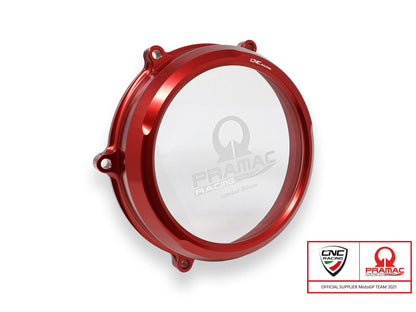CA210PR - CNC RACING Ducati Panigale V4 (2018+) Oil Bath Clear Clutch Cover (Pramac edition) – Accessories in the Motoraider Motorcycle Aftermarket Accessories and Parts Online Shop
