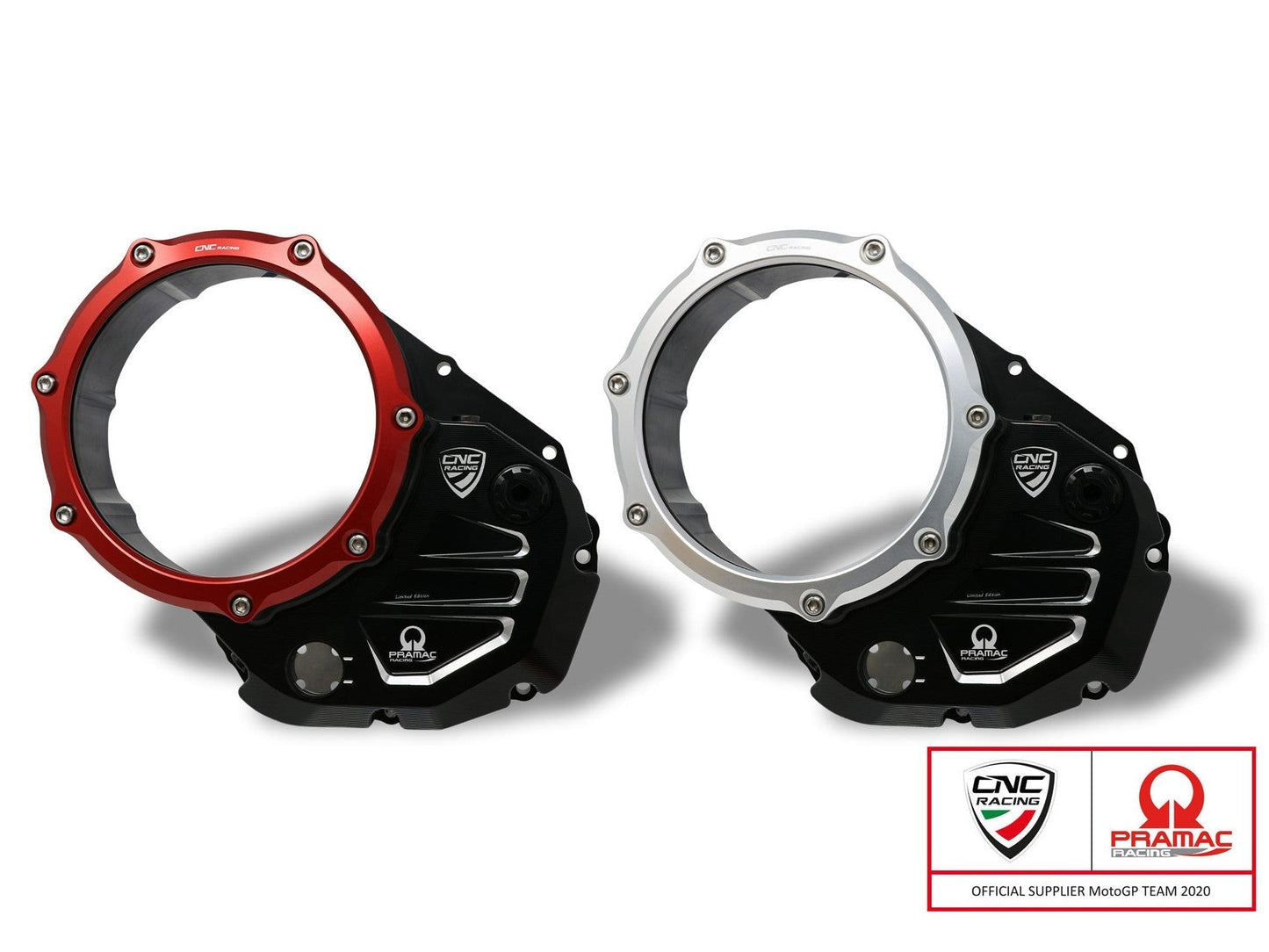 CA504PR - CNC RACING Ducati DesertX / Monster / Multistrada Oil Bath Clear Clutch Cover (Pramac edition) – Accessories in the Motoraider Motorcycle Aftermarket Accessories and Parts Online Shop