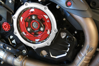 CA501 - CNC RACING Ducati Oil Bath Clear Clutch Cover – Accessories in the Motoraider Motorcycle Aftermarket Accessories and Parts Online Shop