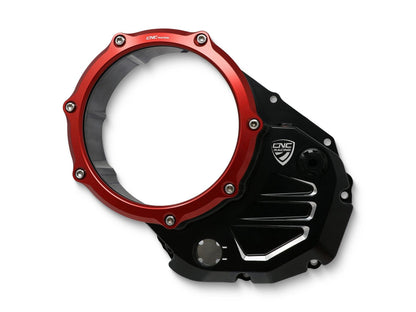 CA502 - CNC RACING Ducati Oil Bath Clear Clutch Cover – Accessories in the Motoraider Motorcycle Aftermarket Accessories and Parts Online Shop