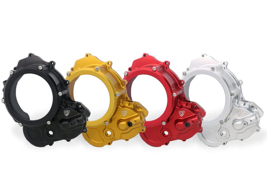 CNC RACING CA510 Ducati Hypermotard 698 Mono (2024+) Oil Bath Clear Clutch Cover – Accessories in the Motoraider Motorcycle Aftermarket Accessories and Parts Online Shop